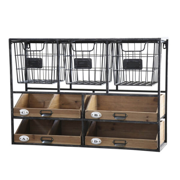 Wall shelf with drawers