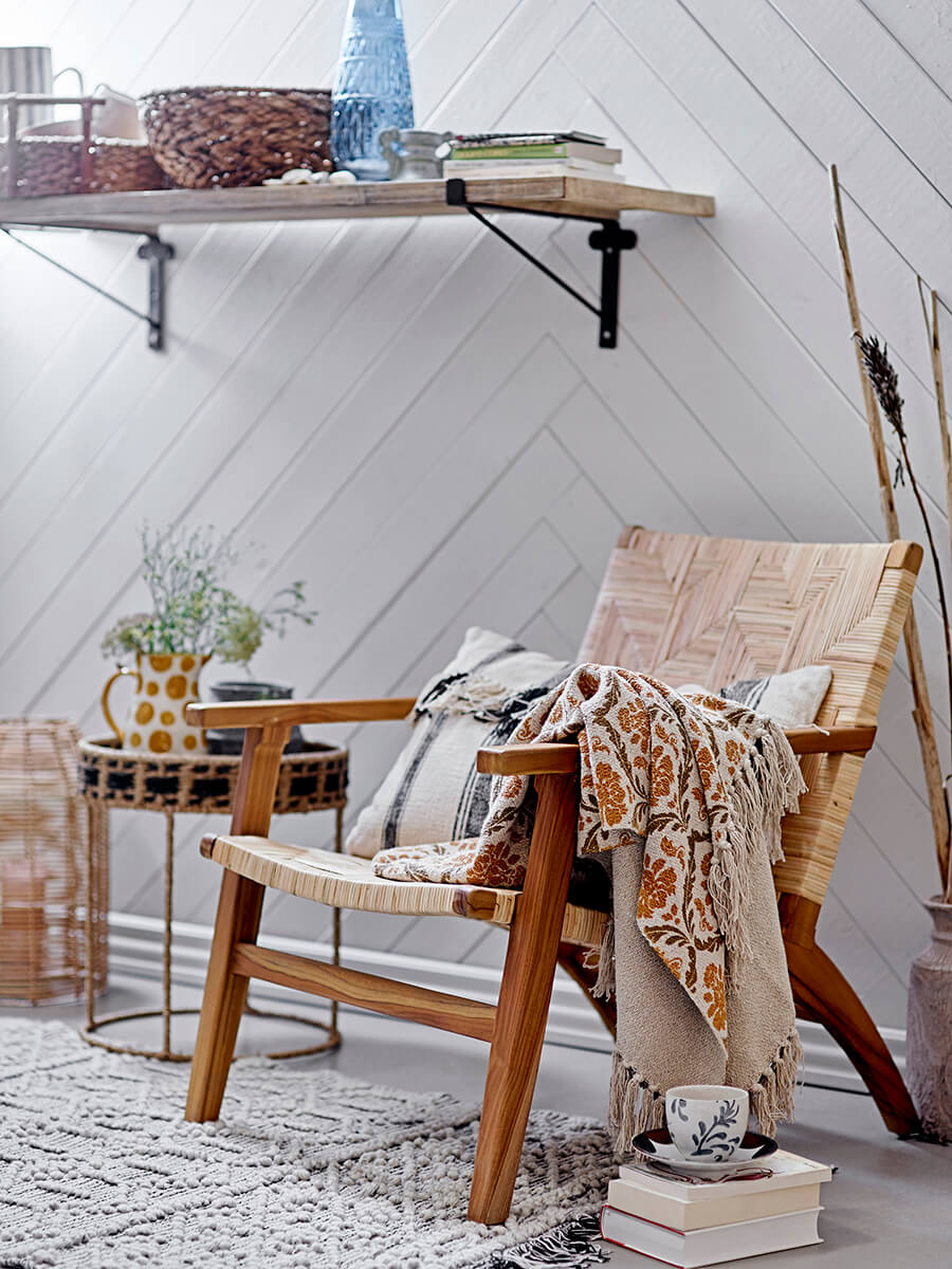Bruine loungestoel