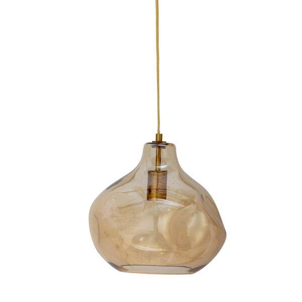 Brązowa szklana lampa wisząca