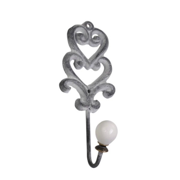 Haak met porseleinen knop