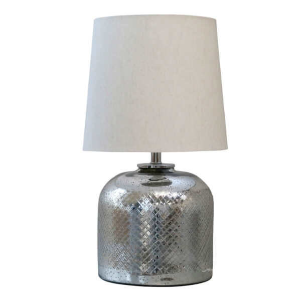 Table lamp in mercury glass