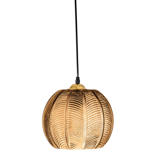 Lampa wisząca, brązowy, szkło