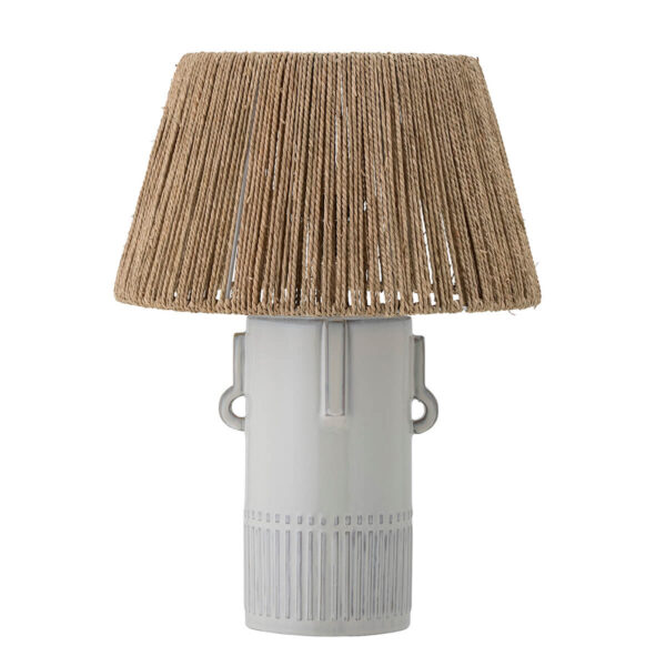 Stolní lampa Bílá kamenina