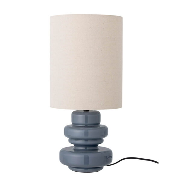 Stolní lampa, modré sklo