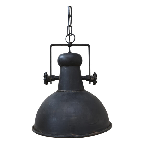 Tovární závěsná lampa z kovu v industriálním stylu