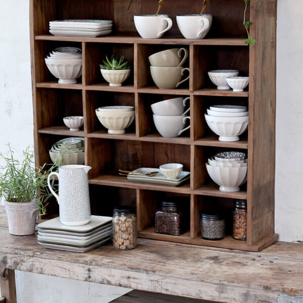 Grimaud shelving unit made of reclaimed wood