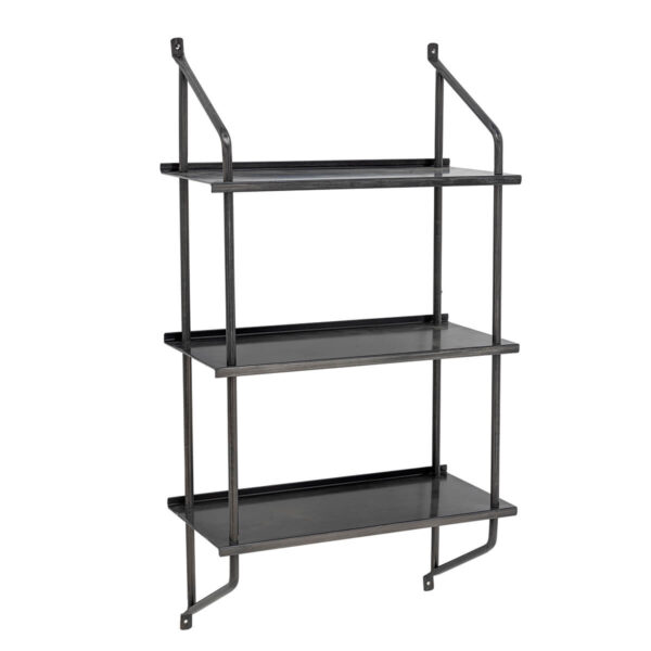Raft de perete din metal negru
