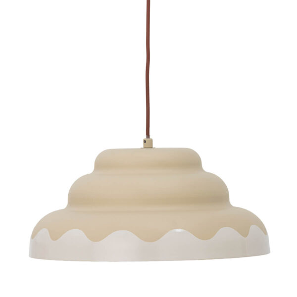 Lacya Beige Metal Pendant Lamp