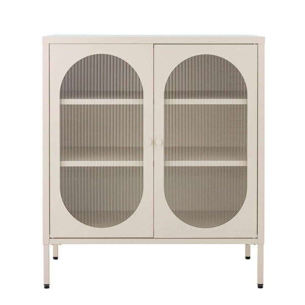 Salvo Metal Cabinet with Glass doors
